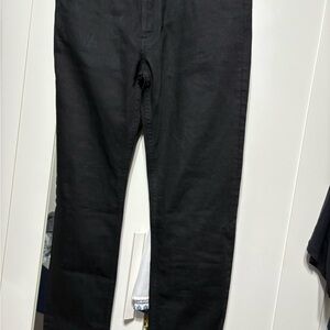 A.P.C. Women's Black Straight Leg button fly Jeans